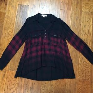 Knox Rose Burgundy Flannel